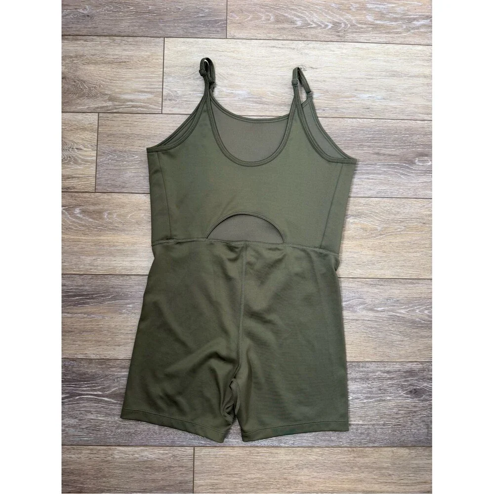 Nike Girls' Olive Green Athletic Romper Sz XL